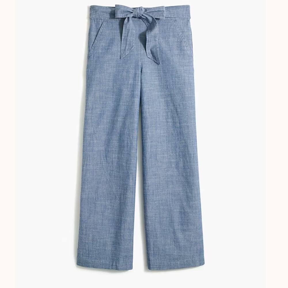 J. crew Cotton Chambray Pants
